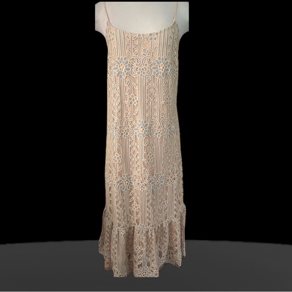 Eri + Ali Anthropologie crochet maxi dress sz- small - Picture 4 of 9